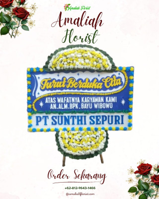 Papan Bunga Duka di Karombasan Selatan